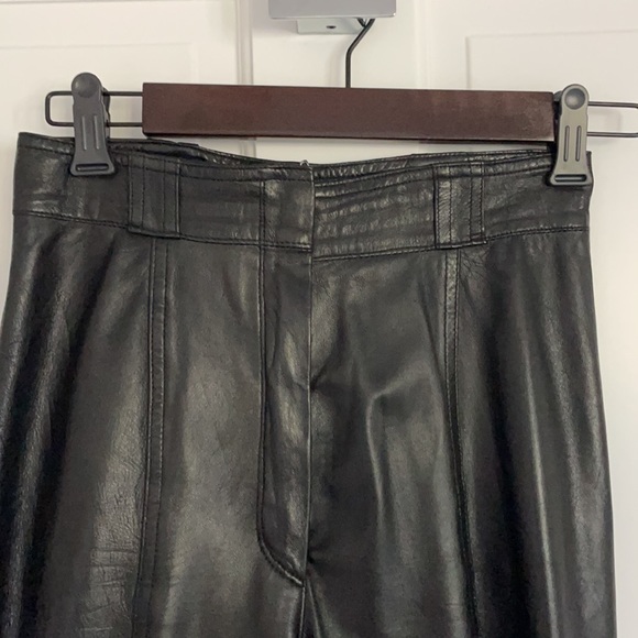 Vintage Gianni Versace black leather pants